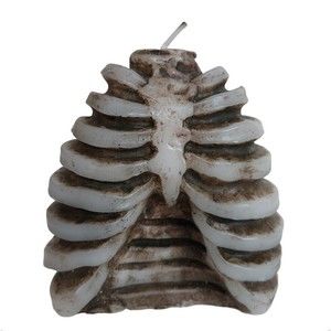 Halloween Bleeding Rib Cage Thorax Candle Wax Red Spooky Decor Party Hum…